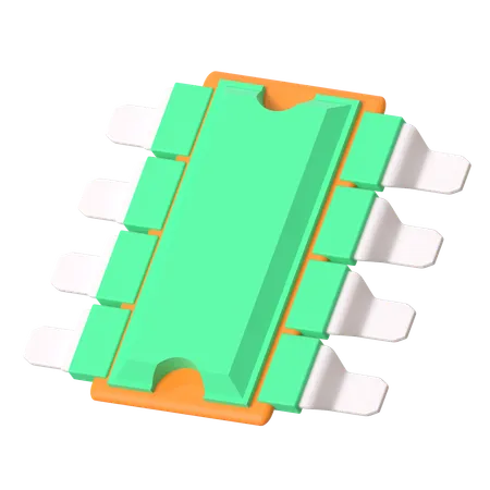 Chip  3D Icon