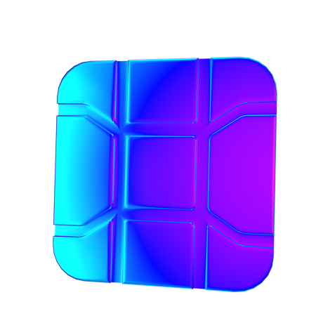 Chip  3D Icon