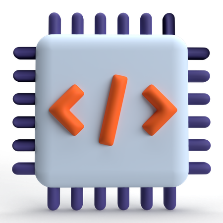 Chip  3D Icon