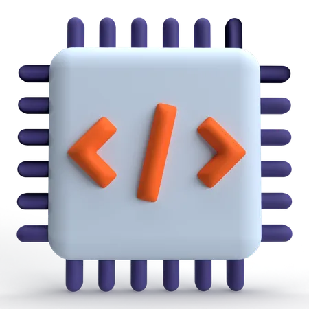 Chip  3D Icon