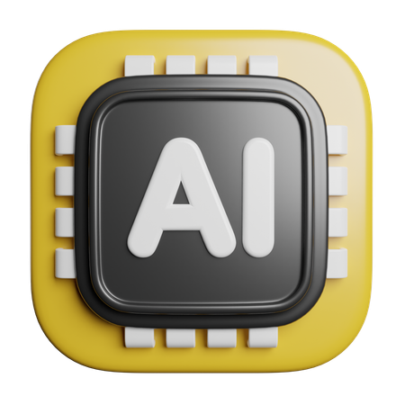 Chip  3D Icon