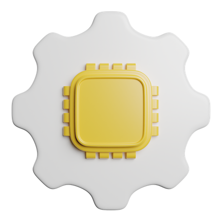 Chip  3D Icon