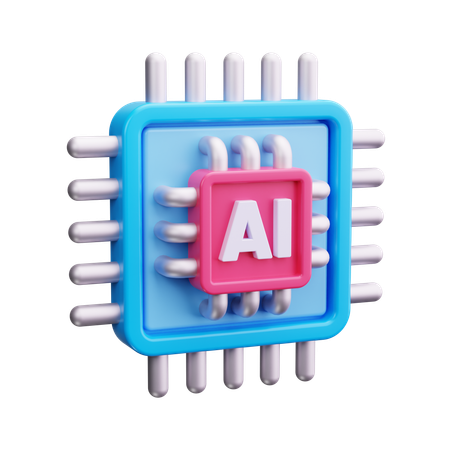 Chip  3D Icon