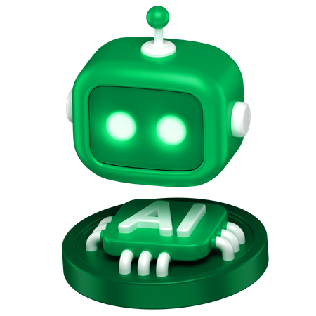 Chip de IA  3D Icon