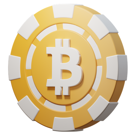 Chip Bitcoin (BTC)  3D Icon