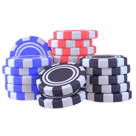 Fichas de casino  3D Icon