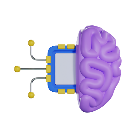 Chip cerebral  3D Icon