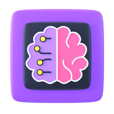 Chip cerebral  3D Icon