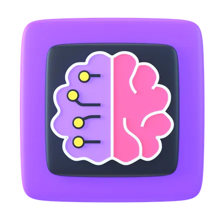 Chip cerebral  3D Icon