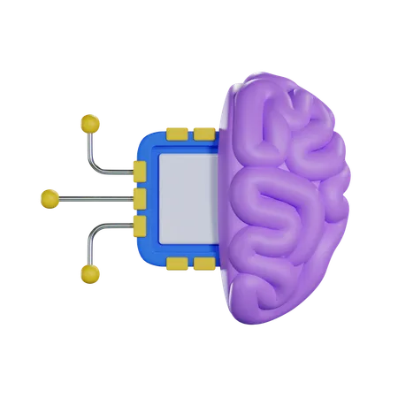 Chip cerebral  3D Icon