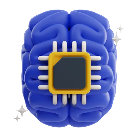 Chip cerebral  3D Icon