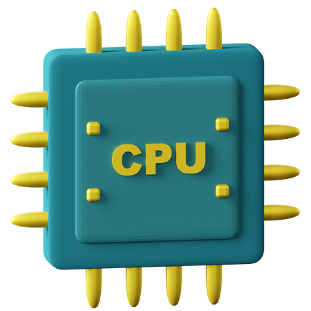 Chip da CPU  3D Icon