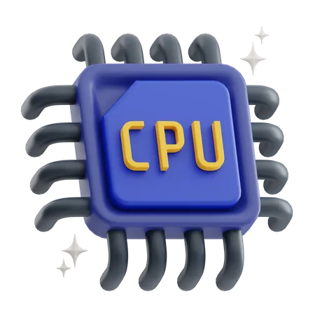 Chip da CPU  3D Icon