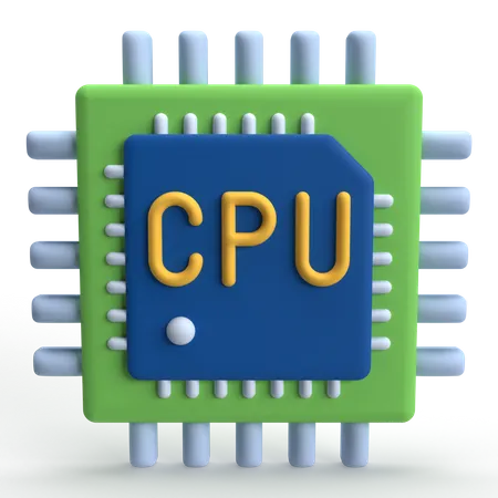 Chip da CPU  3D Icon