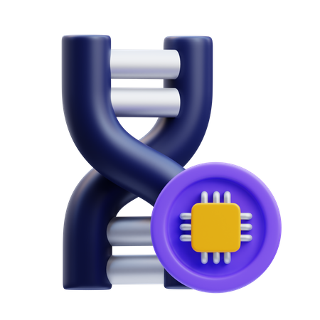 Chip de adn  3D Icon