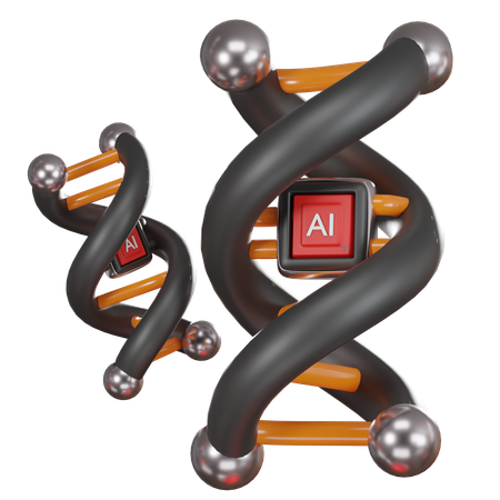 Chip de adn  3D Icon