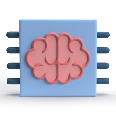 Chip de IA  3D Icon