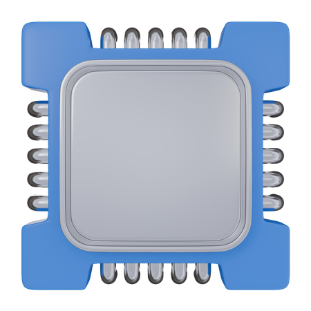 Chip de IA  3D Icon