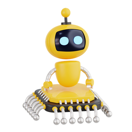 Chip de IA robótica  3D Icon