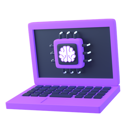Chip de inteligencia artificial  3D Icon