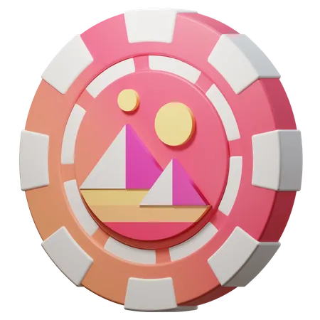 Chip descentralizado (MANA)  3D Icon