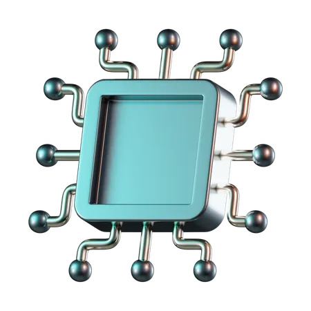 Chip de segurança  3D Icon