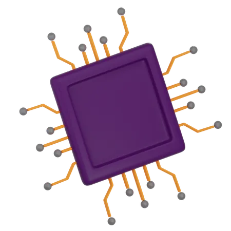 Chip de seguridad  3D Icon