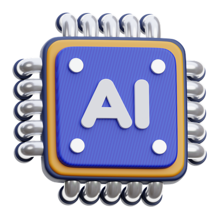 Ai chip  3D Icon