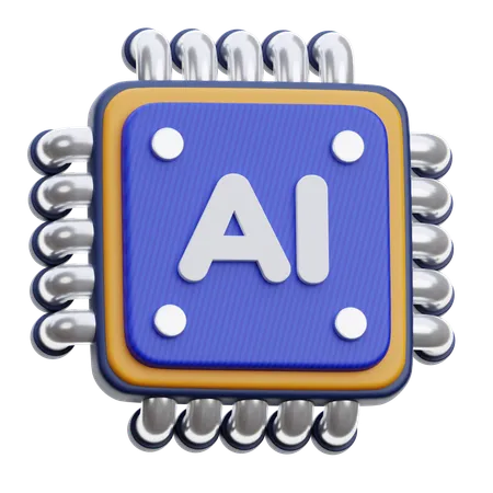 Ai chip  3D Icon