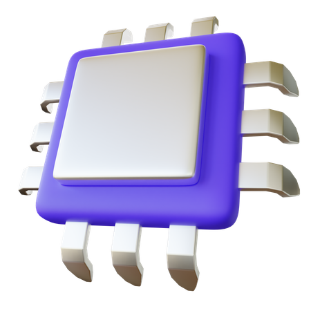 Chip de computadora  3D Illustration