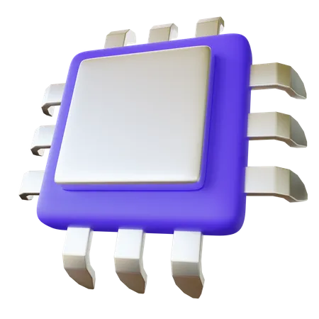 Chip de computadora  3D Illustration