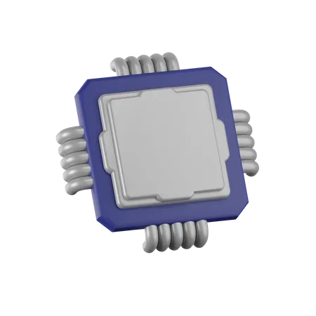 Chip procesador  3D Icon