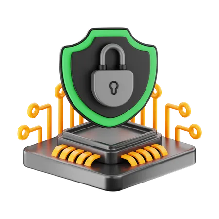 Chip Safety  3D Icon