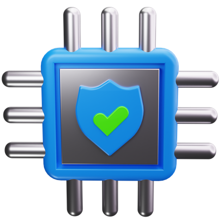 Chip Shield  3D Icon