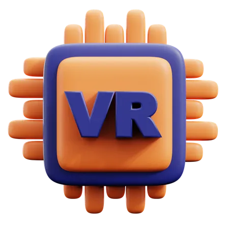 Chip virtual  3D Icon