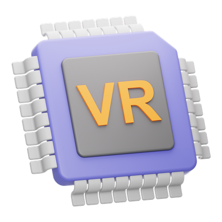 Chip virtual  3D Icon