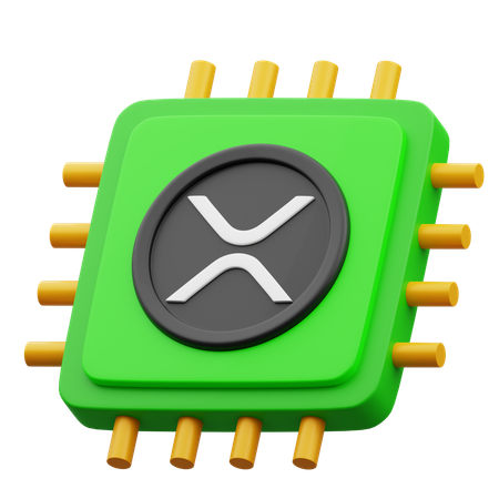 Chip xrp  3D Icon