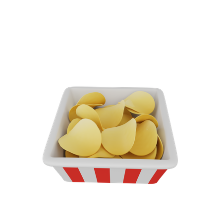 Chips  3D Icon