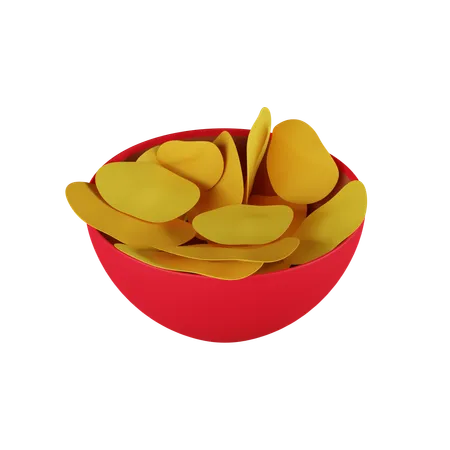 Chips  3D Icon