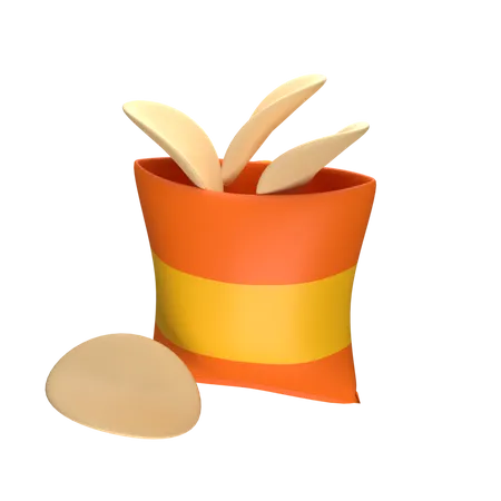 Chips de pommes de terre  3D Icon