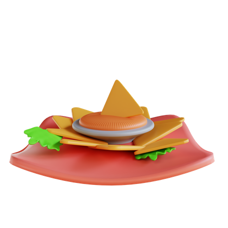 Chips And Dip  3D Icon