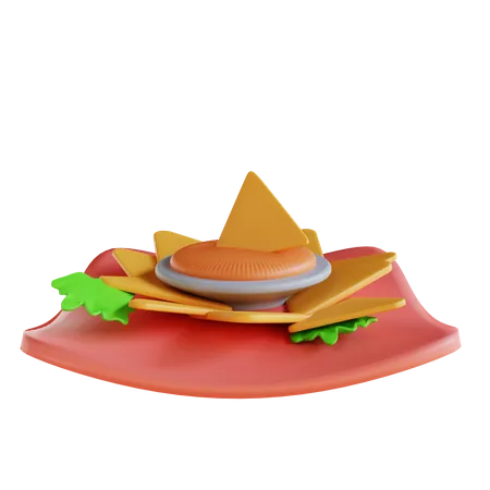 Chips And Dip  3D Icon