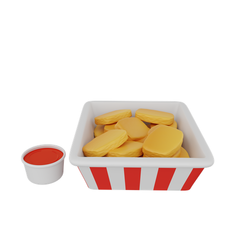Chips And Dip  3D Icon