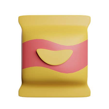 Chips Packet 3D Icon