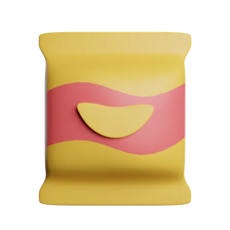 Chips Packet 3D Icon