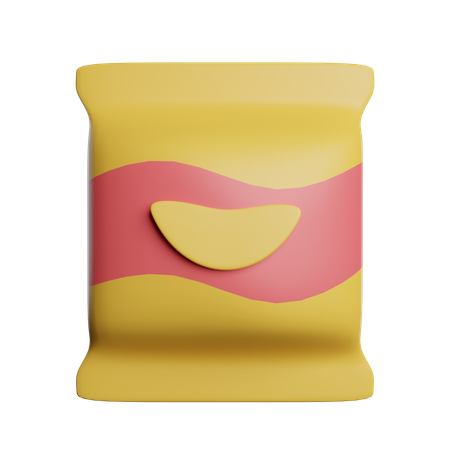 Chips-Paket  3D Icon