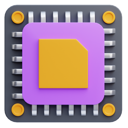 Chipsatz  3D Icon