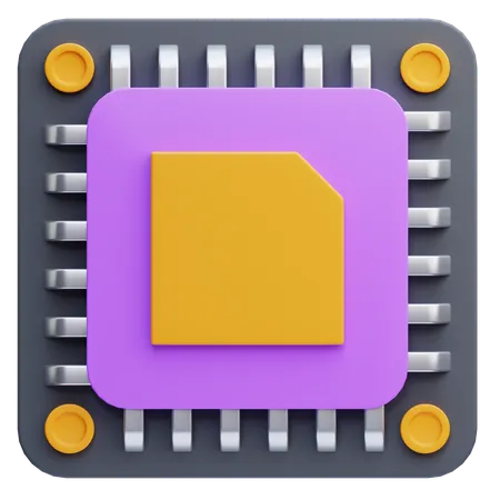 Chipsatz  3D Icon