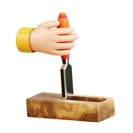 Chisel  3D Icon
