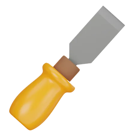 Chisel Tool 3 D Icon 3D Icon